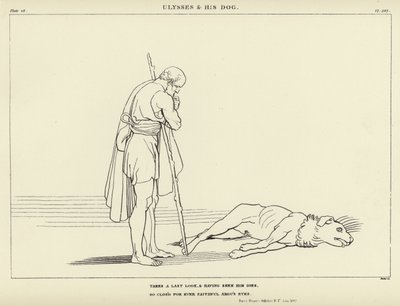Ulysses en zijn Hond door John Flaxman